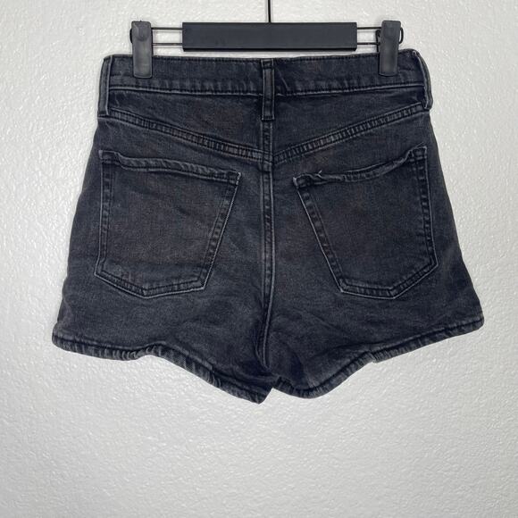 Old Navy Womens Shorts Size 4 Black Highest High Rise Ski-Hi A-Line Black Denim - Picture 2 of 10